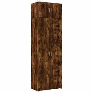 vidaXL Szafka, przydymiony dąb, 70x42,5x225 cm materiał drewnopochodny