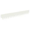 vidaXL Krawężnik do trawnika 30 szt. 103 x 15 cm Stal Biały