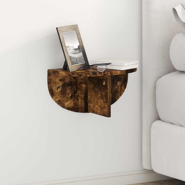 vidaXL P&oacute;łka ścienna Montowane na ścianie Dąb wędzony 38 x 19 x 19 cm