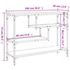 vidaXL Stolik konsolowy, szary dąb sonoma, 100x30x75 cm