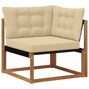 vidaXL Sofa narożna na zewnątrz Lite Drewno Akacji Naturalny