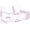 vidaXL Sofa 2-osobowa Jasnoszara 160x81x84 cm Tkanina
