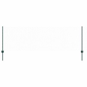 vidaXL Sześciokątne ogrodzenie z słupkiem 100 x 0,8 m Stal pokryta PVC