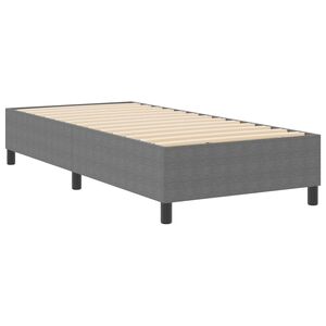 vidaXL Rama ł&oacute;żka platformy Jasnoszary 80 x 200 cm Tkanina sztruksowa