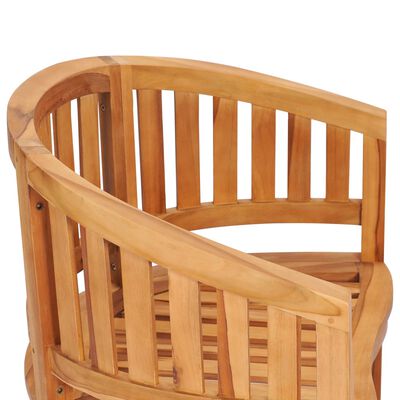 vidaXL Krzesło w kształcie banana, lite drewno tekowe