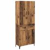 vidaXL Highboard Montowane na ścianie Stare drewno 69,5 x 34 x 180 cm