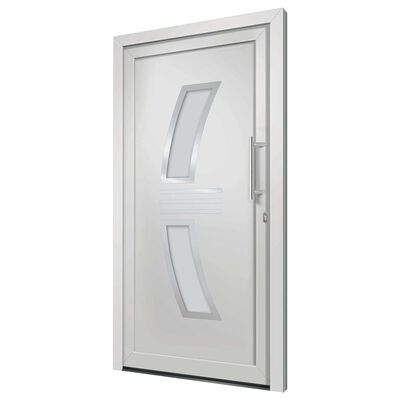 vidaXL Drzwi frontowe, białe, 98 x 200 cm