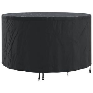 vidaXL Pokrowiec na meble Czarny 157 x 157 x 71 cm Tkanina Oxford 600D