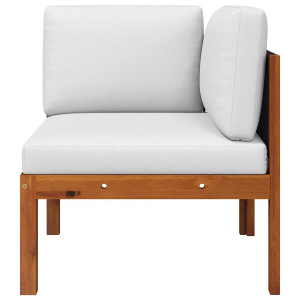 vidaXL 2-częściowy zestaw wypoczynkowy ogrodowy z poduszkami, drewno akacjowe i lina