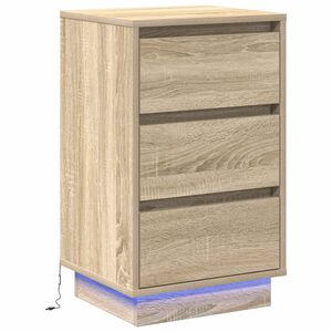 vidaXL Szafka Nocna Dąb Sonoma 39 x 34,5 x 65 cm Drewno inżynieryjne