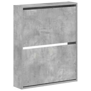 vidaXL Wisząca szafka na buty ARNHEM 71 x 17 x 86 cm Betonowy szary