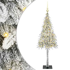 vidaXL Choinka z 150 diodami LED z podstawą Biały 120 cm PE i stal
