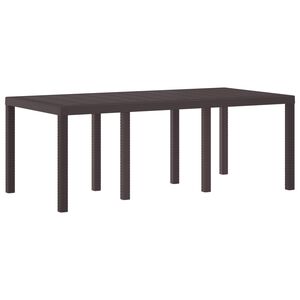vidaXL St&oacute;ł Ogrodowy Brązowy 200 x 100 x 73 cm polirattan