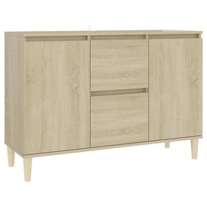 vidaXL Szafka, dąb sonoma, 101x35x70 cm, materiał drewnopochodny