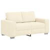 vidaXL Sofa dwuosobowa kremowa 160x77x82 cm Tkanina sztruksowa