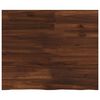 vidaXL Prostokątny Blat Stołu 90 x 50 x 3,5 cm Prostokątny Ciemny brąz