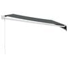 vidaXL Zwijana markiza, antracytowa, 4,5x3 m, tkanina i aluminium
