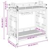 vidaXL W&oacute;zek na wino z k&oacute;łkami Naturalny 85 x 50 x 93 cm Bambus