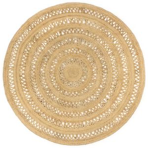 vidaXL Dywan pleciony ręcznie z juty, 180 cm