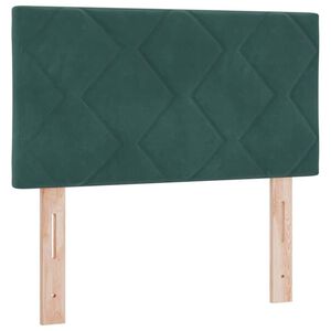 vidaXL Zagł&oacute;wek Ciemna zieleń 80 cm Aksamit