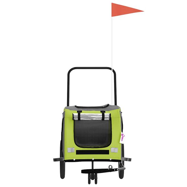 vidaXL Przyczepka rowerowa dla zwierząt, tkanina Oxford i żelazo