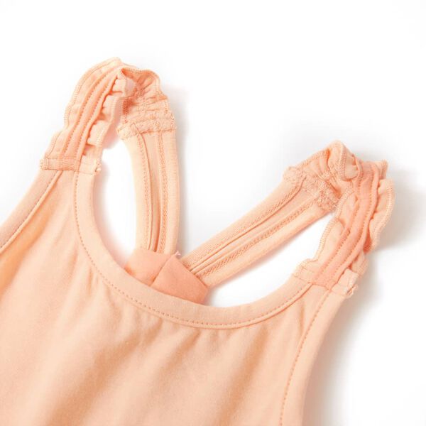 Dziecięca koszulka na ramiączka, jasny pomarańcz, 104