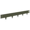 vidaXL Krawężnik do trawnika 50 szt. 100 x 15 cm Stal Oliwkowy zielony