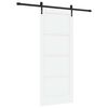 vidaXL Drzwi przesuwne ORKDAL biały i czarny 83 x 202 cm