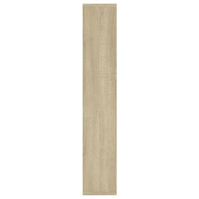vidaXL Półka ścienna, dąb sonoma, 36x16x90 cm, materiał drewnopochodny