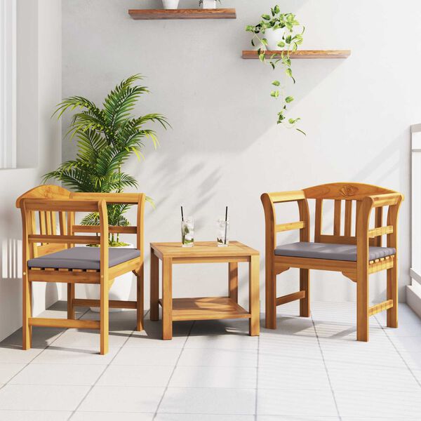 vidaXL Ławka R&oacute;żana Naturalny 68,5 x 46 x 82,5 cm Lite Drewno Akacji