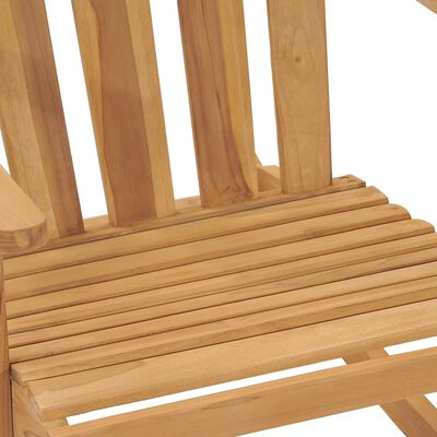 vidaXL Krzesło bujane Adirondack, lite drewno tekowe