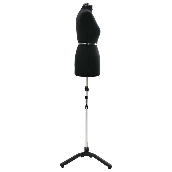 vidaXL Kobieca Regulowana Forma Sukienki Czarny m Aksamit