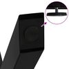 vidaXL Nogi do stołu jadalnego w kształcie litery X 2 szt. Czarne 70x(72-73) cm Stal