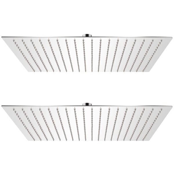 vidaXL Deszczownica ze stali nierdzewnej, 2 szt., 50 x 50 cm