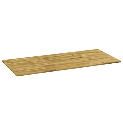 vidaXL Prostokątny blat do stolika z drewna dębowego, 23 mm, 120x60 cm
