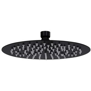 vidaXL Deszczownica ze stali nierdzewnej 20 cm okrągła czarna