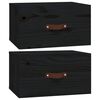 vidaXL Szafki nocne, wiszące, 2 szt., 40x29,5x22 cm, czarne