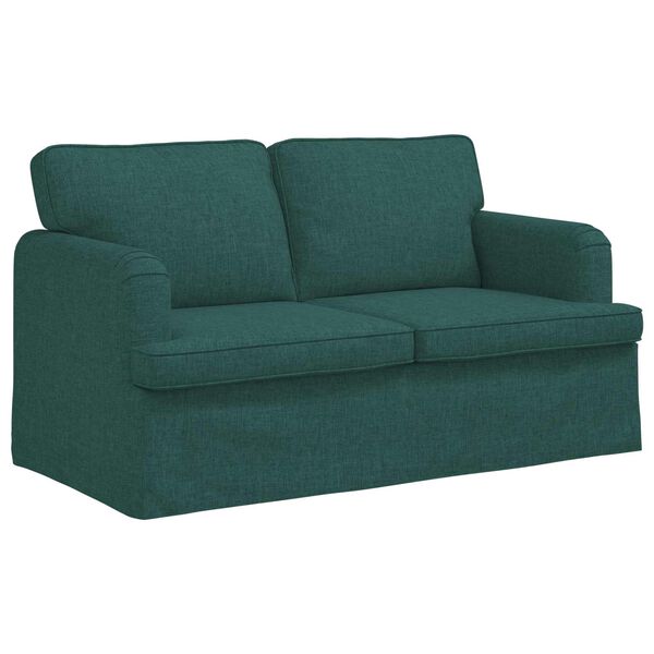 vidaXL Sofa Ciemna zieleń