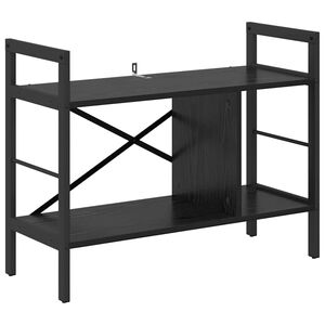 vidaXL P&oacute;łka na książki 3 poziomy 75 x 30 x 58,5 cm Czarny Dąb