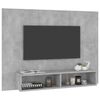 vidaXL Wisząca szafka pod TV, szarość betonu, 120x23,5x90 cm