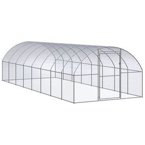 vidaXL Klatka zewnętrzna dla kurcząt, 3x8x2 m, stal galwanizowana