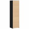 vidaXL Highboard 2 pcs Czarny Dąb 50 x 42,5 x 185 cm