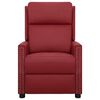 vidaXL Fotel rozkładany, czerwone wino, sztuczna sk&oacute;ra