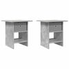 vidaXL Stolik nocny 2 szt. Betonowy szary 41 x 40 x 45 cm