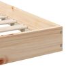 vidaXL Ramka ł&oacute;żka Brązowy 80 x 210 cm Lite drewno sosnowe