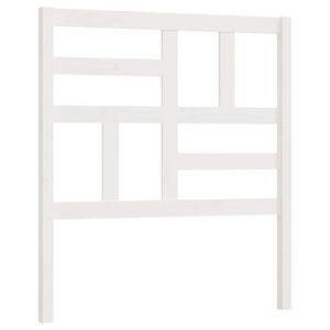 vidaXL Wezgłowie ł&oacute;żka, białe, 106x4x104 cm, lite drewno sosnowe