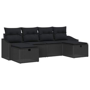 vidaXL Zestaw Sof 6 szt. polirattan