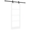 vidaXL Drzwi przesuwne ORKDAL Biały i czarny 83 x 202 cm