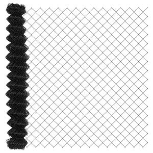 vidaXL Ogrodzenie łańcuchowe 10 x 1,6 m Stal Szary