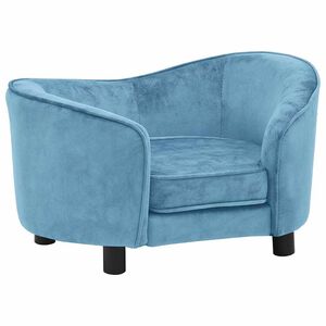 vidaXL Sofa dla psa, turkusowa, 69x49x40 cm, pluszowa